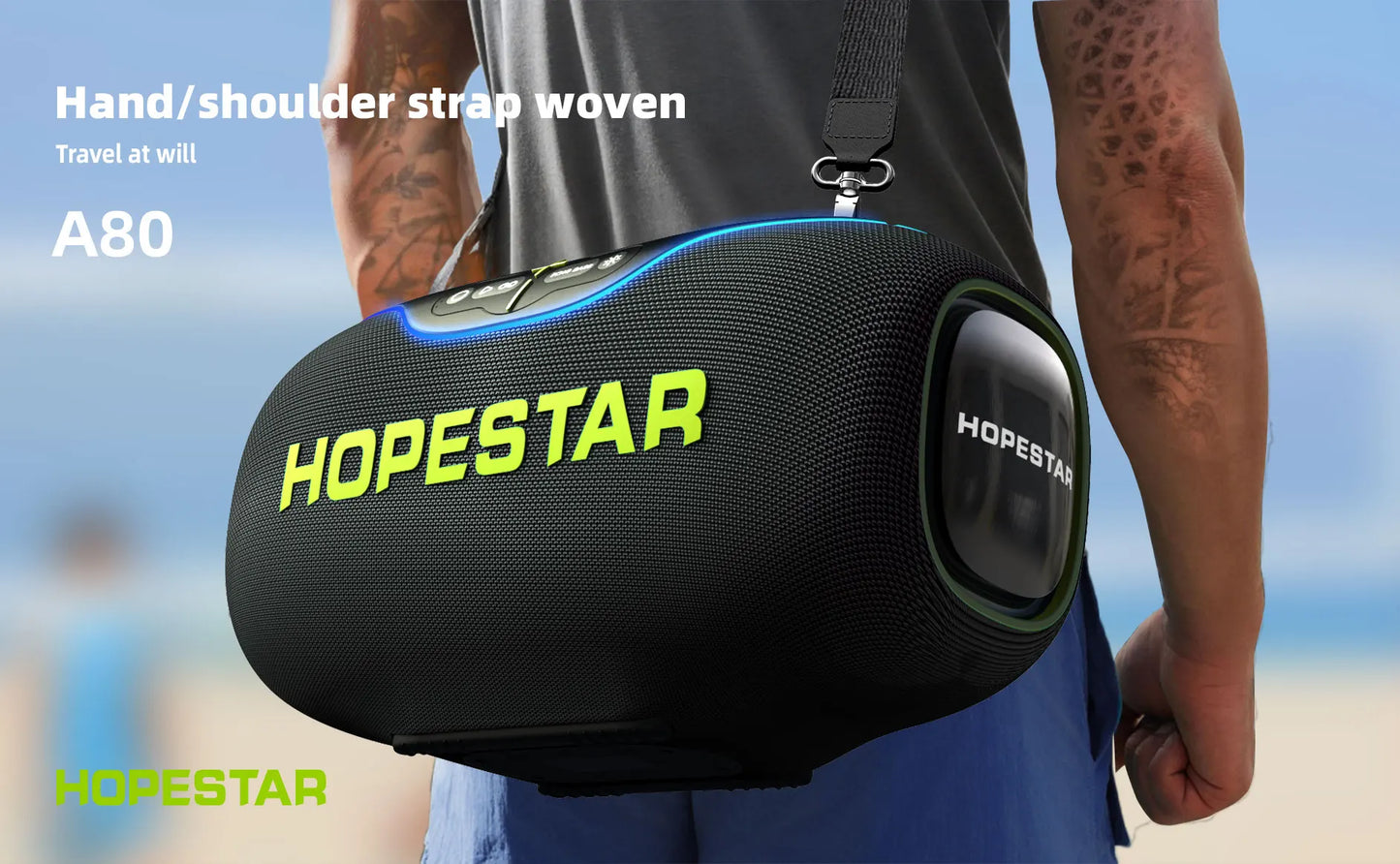 PARLANTE ALTAVOZ HOPESTAR DE ALTA CALIADAD 350W RGB